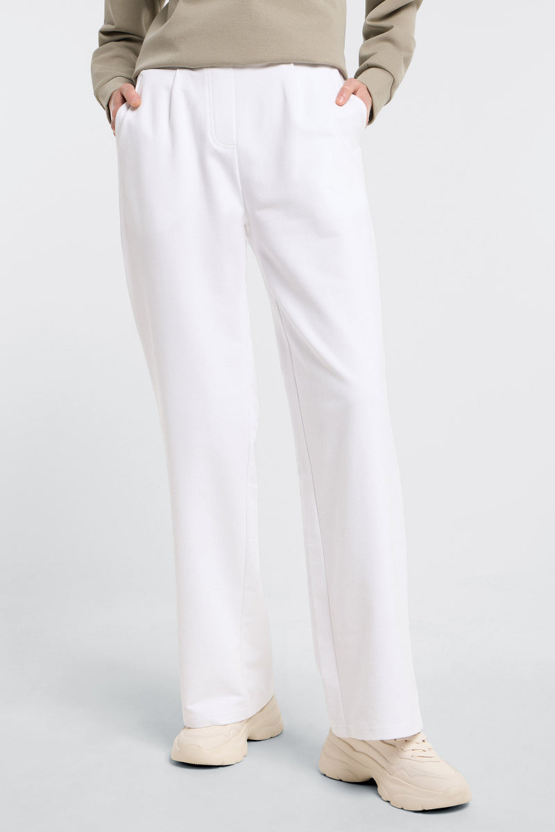 Elbsand Hose Marja cloud white, Sweatpants, straight fit, off-white, gerades Bein