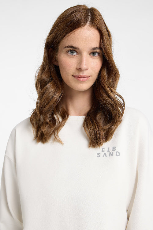 Elbsand Sweatshirt Tilla cloud white