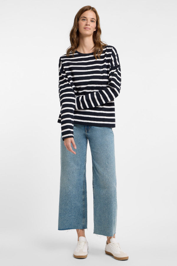 Elbsand Sweatshirt Elva coldwater/cloud white