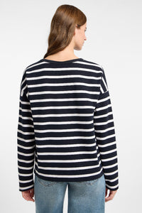 Elbsand Sweatshirt Elva coldwater/cloud white