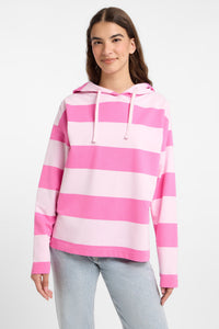 Elbsand Hoodie Eydis gestreift magenta sky/soft rose
