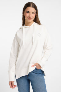 Elbsand Hoodie Leah cloud white, Kapuzenpulli, offwhite, etwas länger, Bündchen