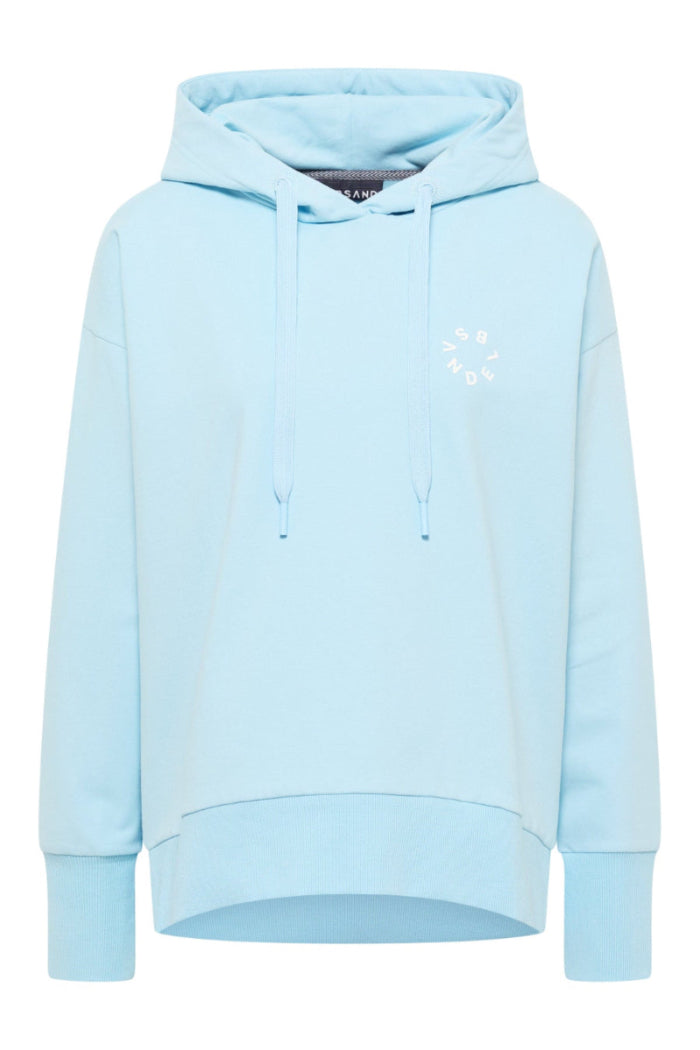 Elbsand Hoodie Leah wave blue, hellblau, Kapuzenpulli, unifarben