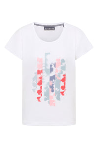 Elbsand T-Shirt Grima bright white, mit Print, kurzärmlig, Rundhalsausschnitt