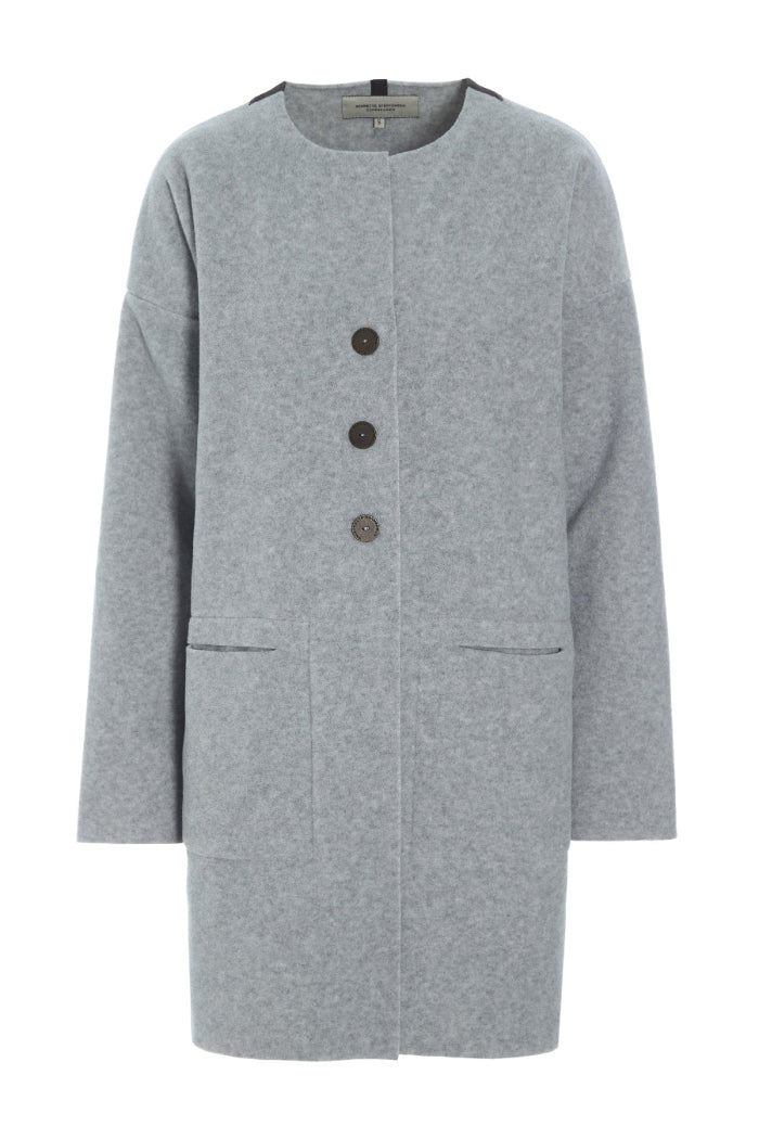 Henriette Steffensen Fleecemantel/Cardigan grey