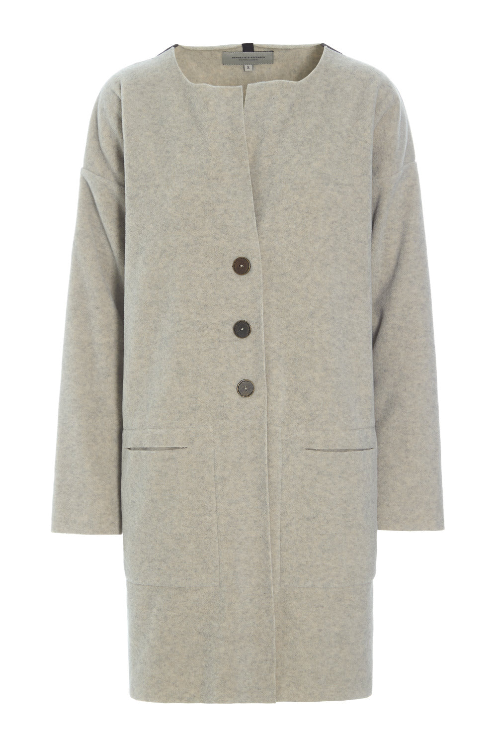 Henriette Steffensen Fleecemantel/Cardigan sand