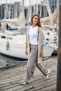 Henriette Steffensen Fleecemantel/Cardigan sand