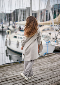 Henriette Steffensen Fleecemantel/Cardigan sand