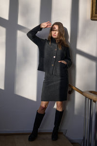 Henriette Steffensen Fleecejacke/Cardigan soft black