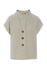 Henriette Steffensen Fleece Weste in sand