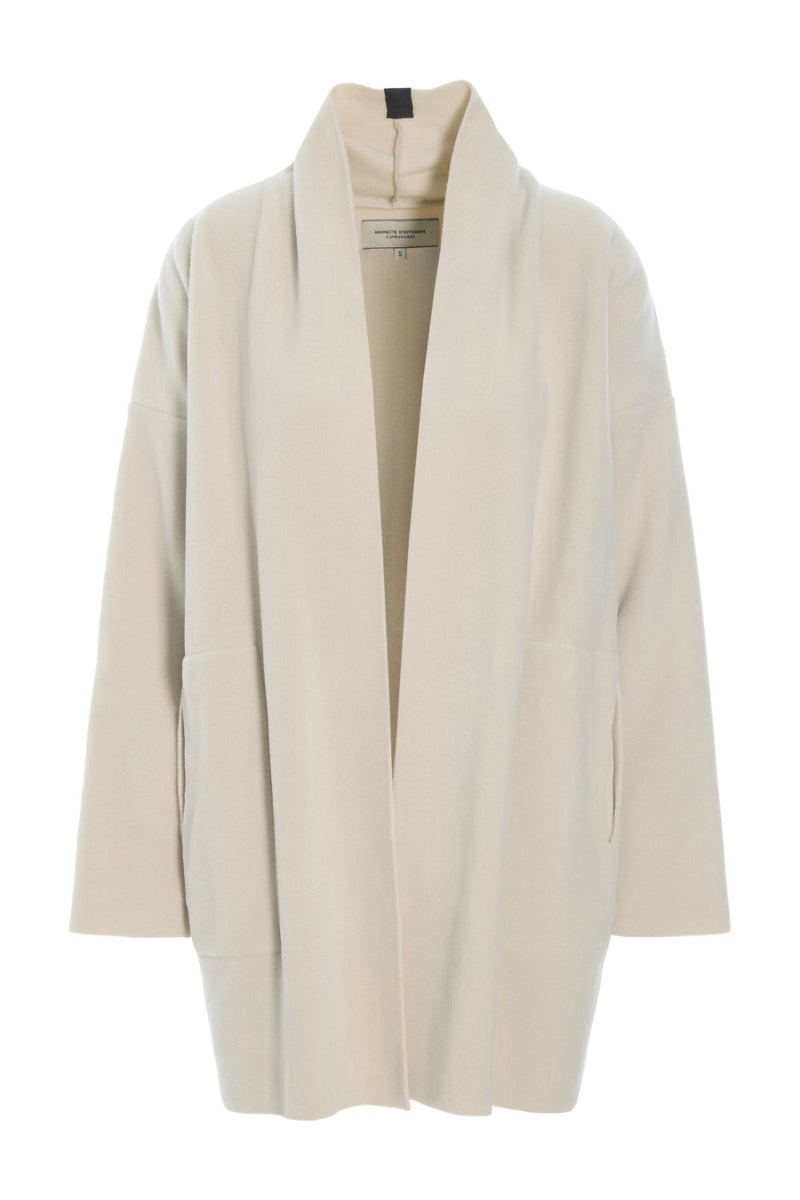 Henriette Steffensen Fleecemantel/Cardigan kit, Schalkragen, Taschen