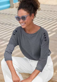 Elbsand Shirt Veera coldwater/cloud white
