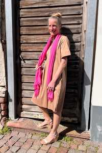 Milano Hemdblusenkleid toffee