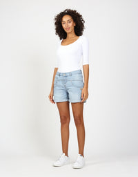 Gang Jeans Shorts 94Bo, mitbaue wash, helle Waschung