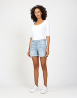Gang Jeans Shorts 94Bo, mitbaue wash, helle Waschung