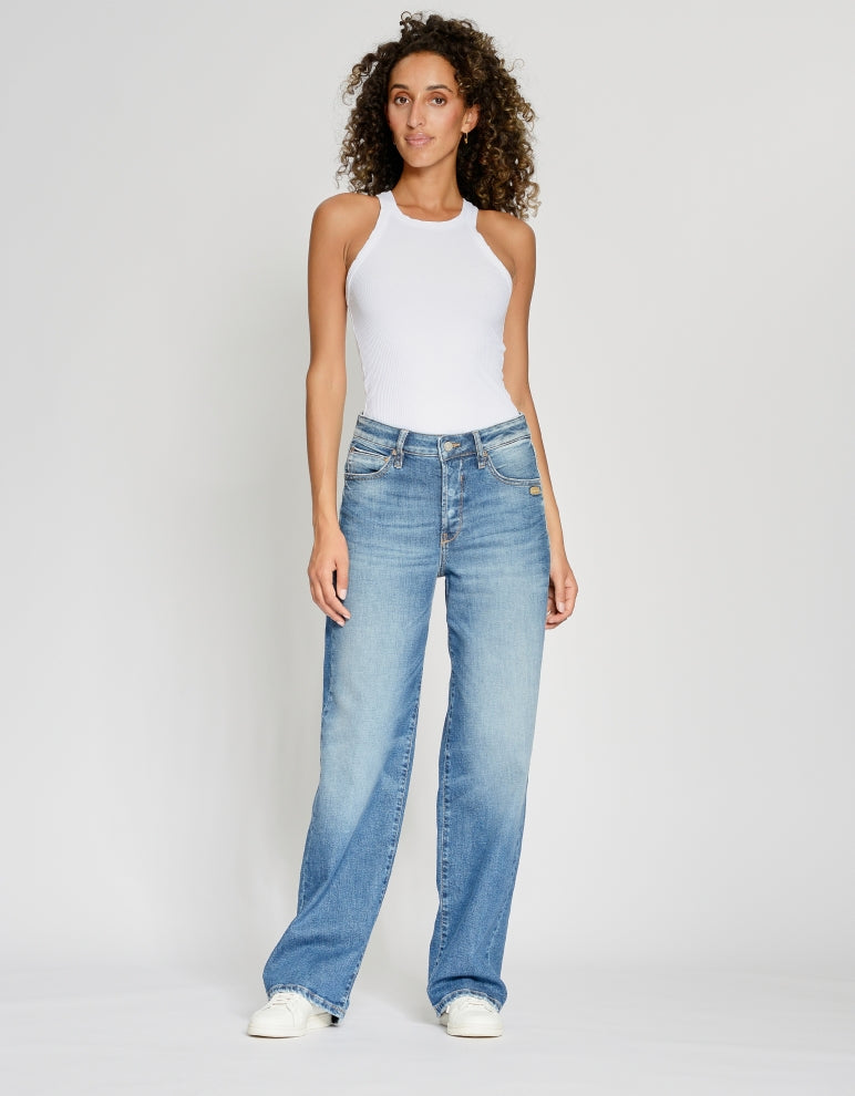 Gang Jeans 94Jul, aged midblue, straight fit, gerades Bein, mid waist