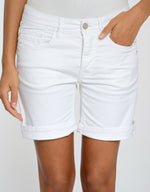 Gang Shorts, Jeansshorts, weiss, boyfriend, 94Nica