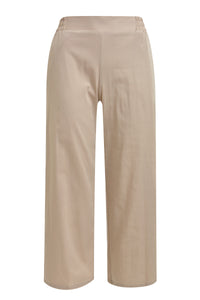 Milano Hose Cropped cream, beige, wide, Stretchbund, Gummibund, verkürzte Länge
