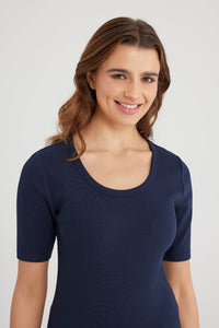 Cup of Joe T-shirt Alina navy