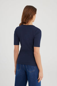 Cup of Joe T-shirt Alina navy