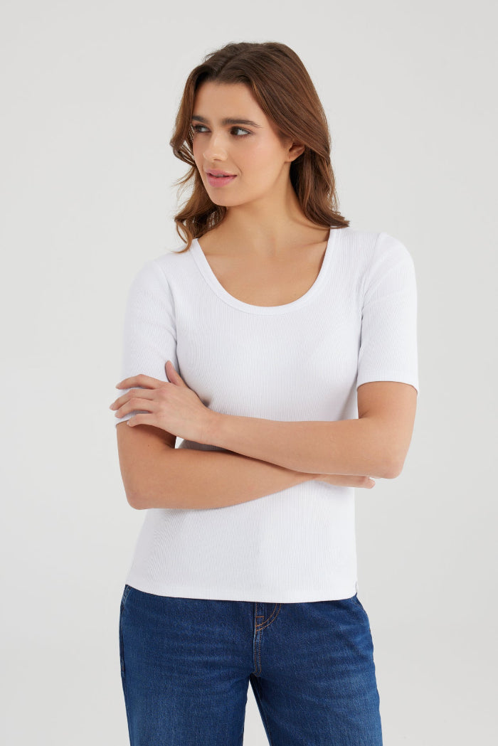 Cup of Joe T-shirt Alina white