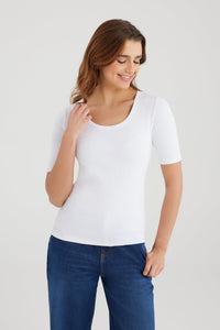 Cup of Joe T-shirt Alina white