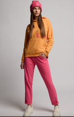 Elbsand Hoodie Nordika sunset orange melange