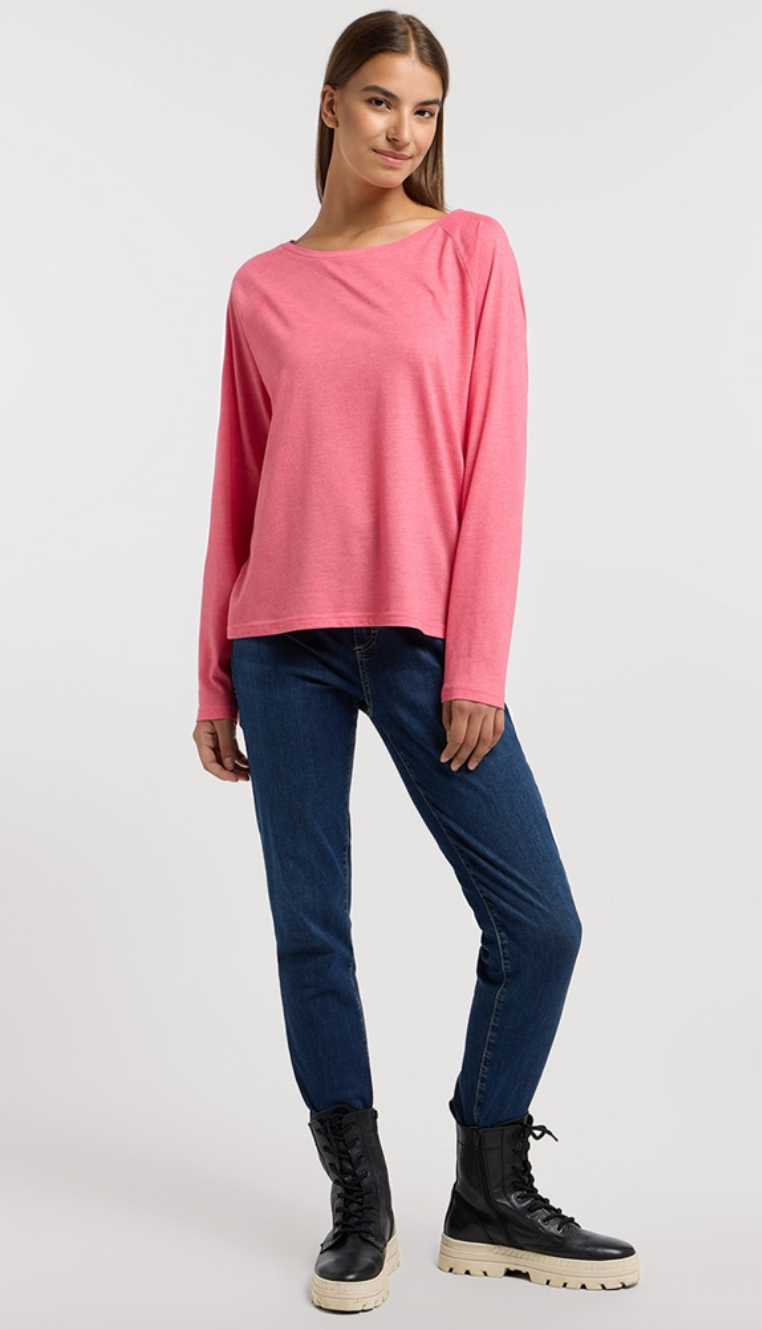 Elbsand Longsleeve Tira pink yarrow