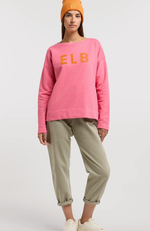 Elbsand Sweatshirt Aruna pink yarrow melange