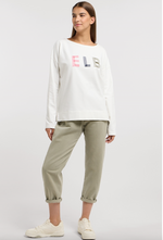 Elbsand Sweatshirt Arvi cloud white/multi