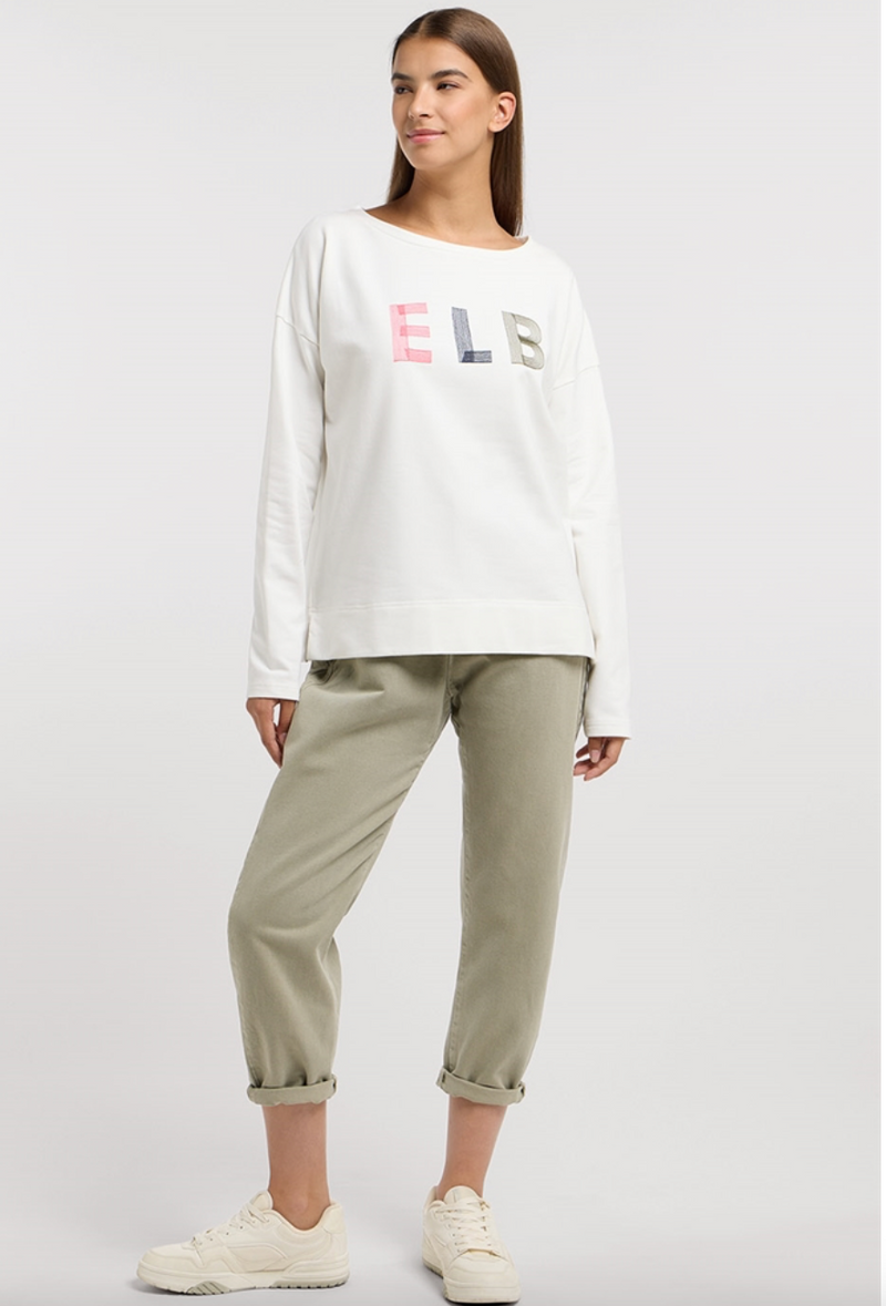 Elbsand Sweatshirt Arvi cloud white/multi