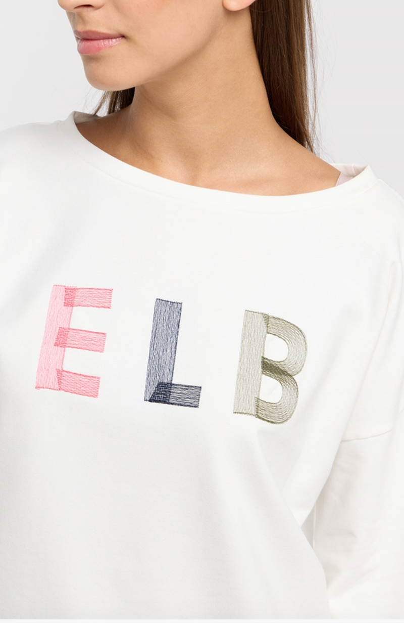 Elbsand Sweatshirt Arvi cloud white/multi