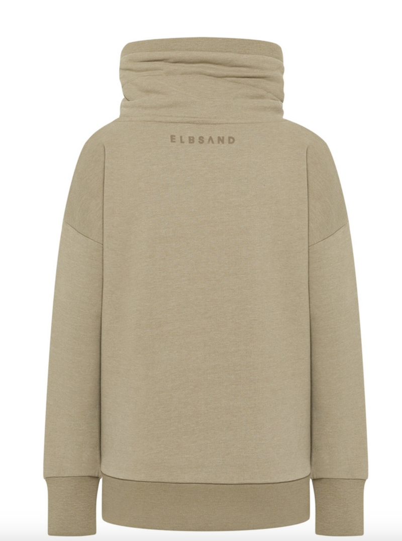 Elbsand Sweatshirt Birna golden olive melange