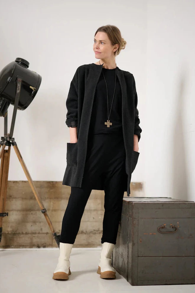 Henriette Steffensen Fleecejacke/Cardigan soft black
