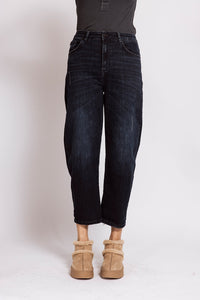 Zhrill Jeans Iza dark blue, dunkle Waschung, relaxed fit, casual, knöchellang