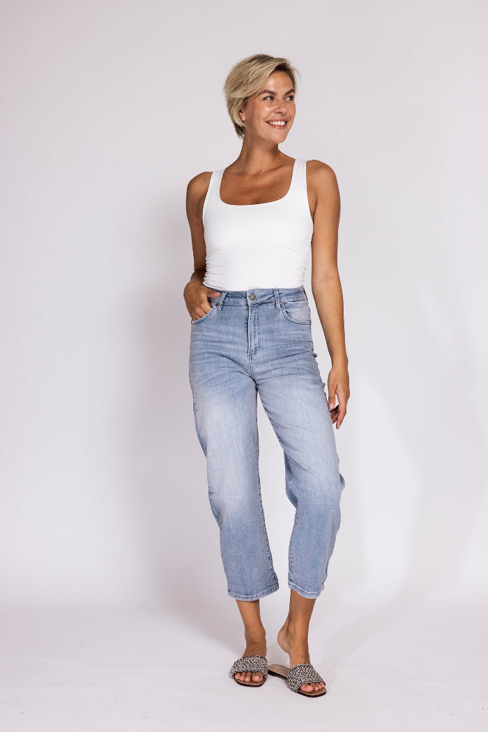 Zhrill Jeans Iza blue, blau, helle Waschung, used look