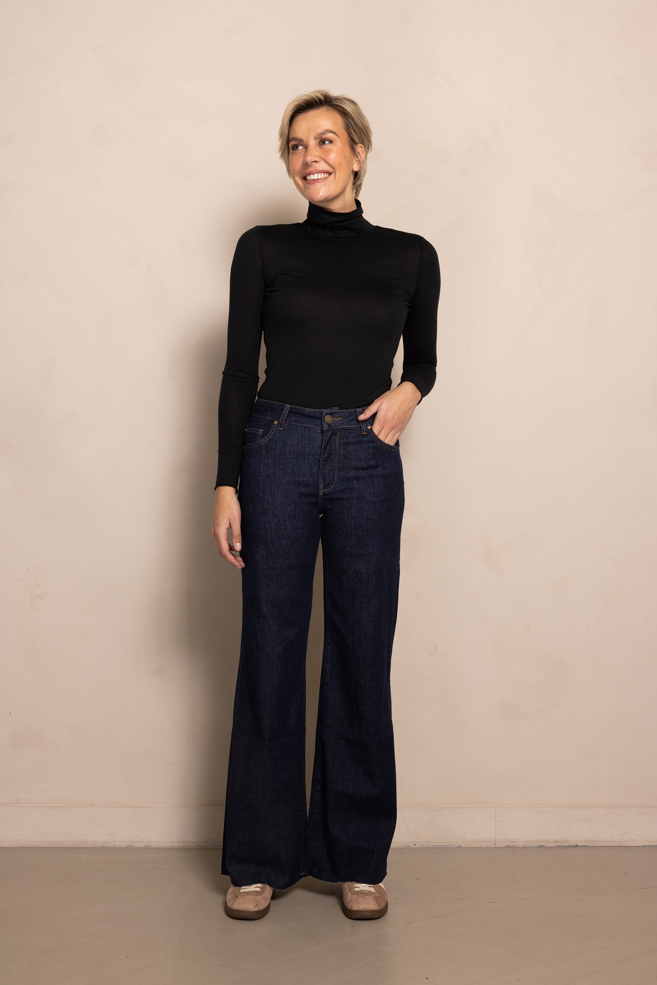 Zhrill Jeans Tona, blue, dunkle Waschung, weites Bein