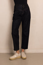 Zhrill Jeans, Hose ZHJOY, dunkelblau, blau, verkürzte Beinlänge