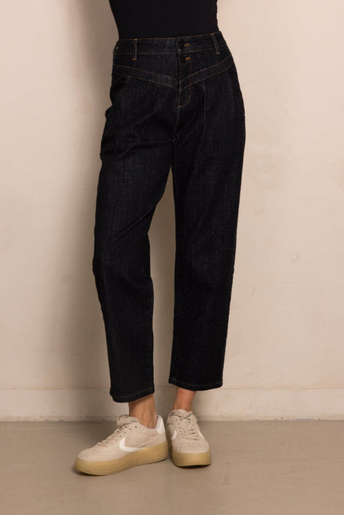 Zhrill Jeans, Hose ZHJOY, dunkelblau, blau, verkürzte Beinlänge