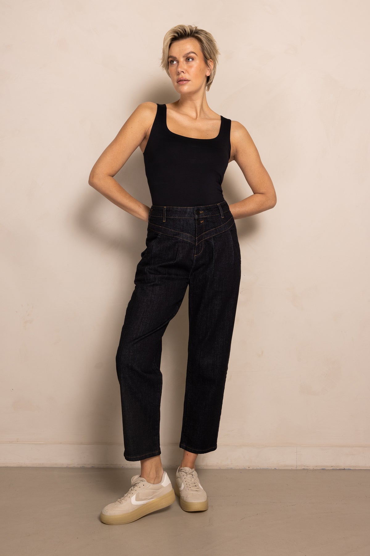 Zhrill Jeans Joy, blue, dunkle Waschung, high waist, Passe