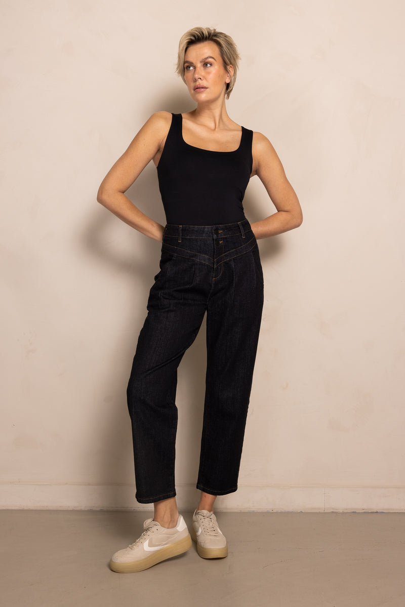 Zhrill Jeans Joy, blue, dunkle Waschung, high waist, Passe