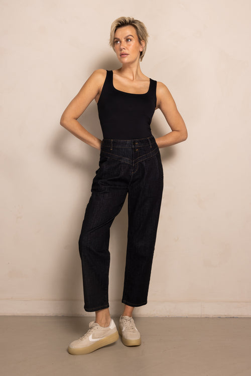 Zhrill Jeans Joy, blue, dunkle Waschung, high waist, Passe