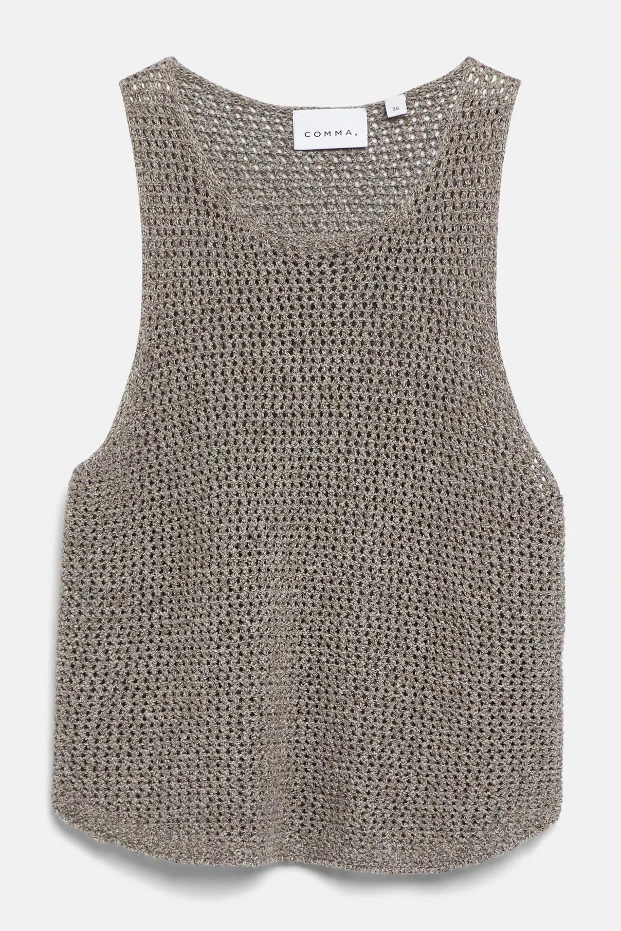 Comma Strickpullunder chocolate mounlié