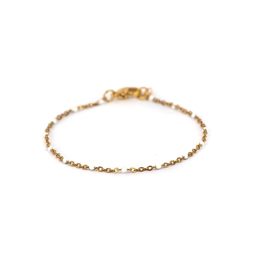 Inrosa Armband Feo gold/weiss
