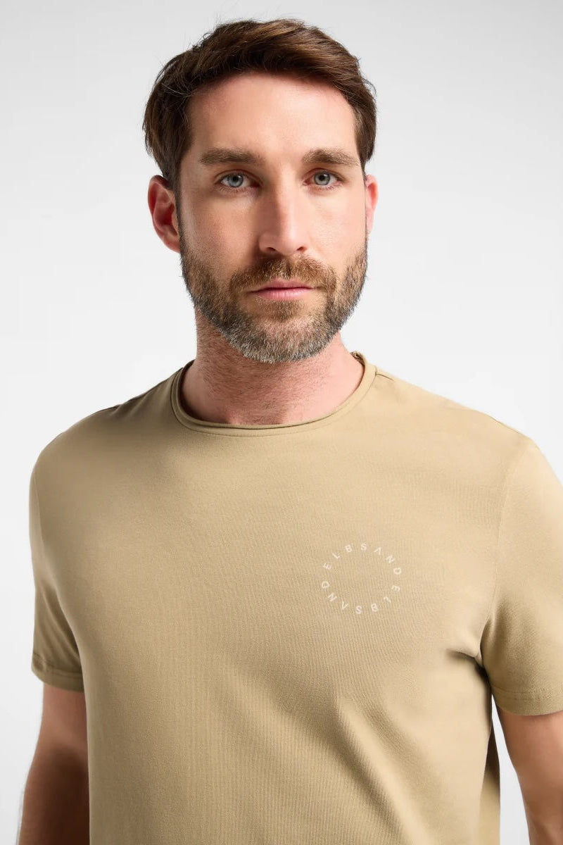 Elbsand Men T-Shirt Pave desert brown