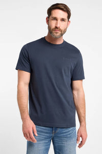 Elbsand Men T-Shirt Edo midnight, dunkelblau, kurzärmlig, Rundhalsausschnitt