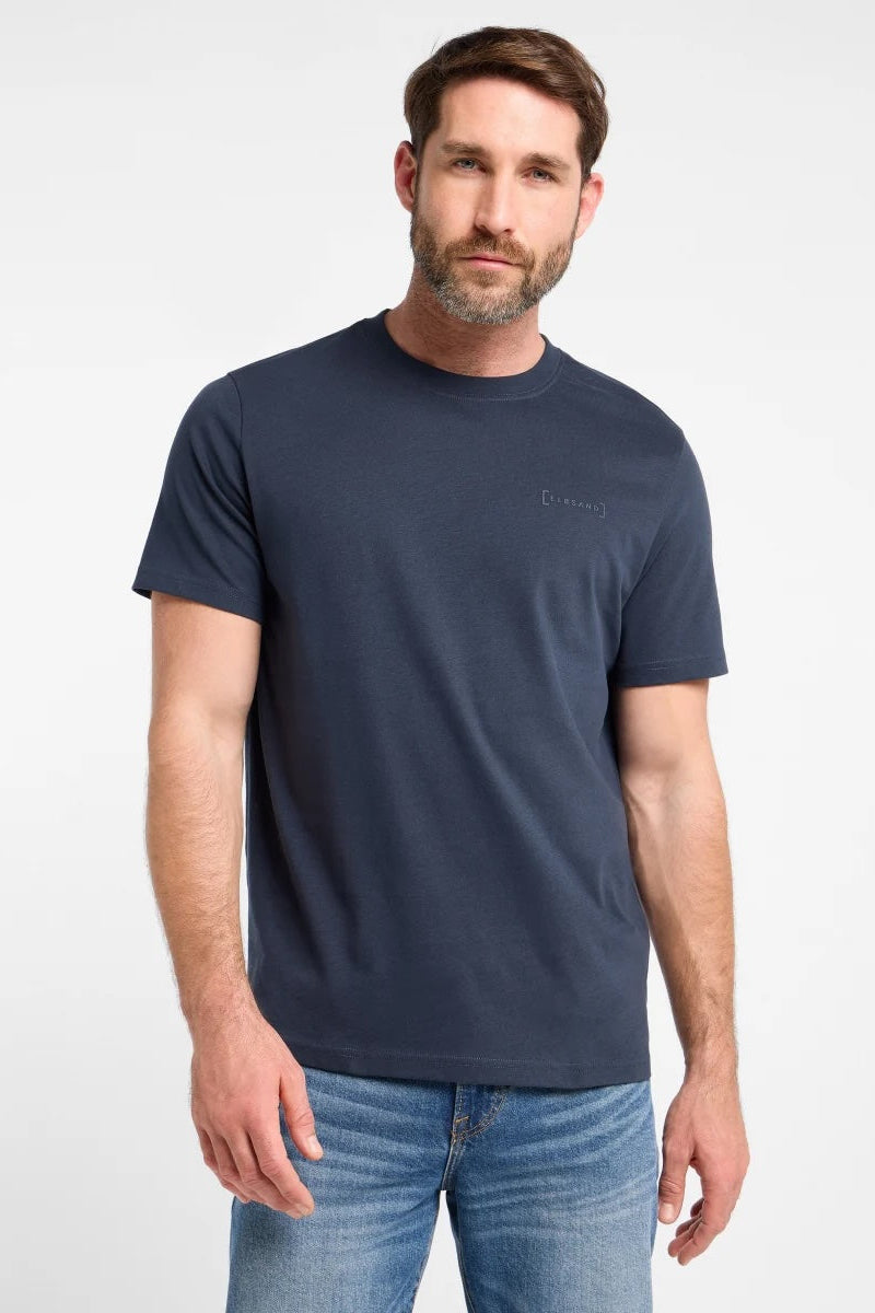 Elbsand Men T-Shirt Edo midnight, dunkelblau, kurzärmlig, Rundhalsausschnitt