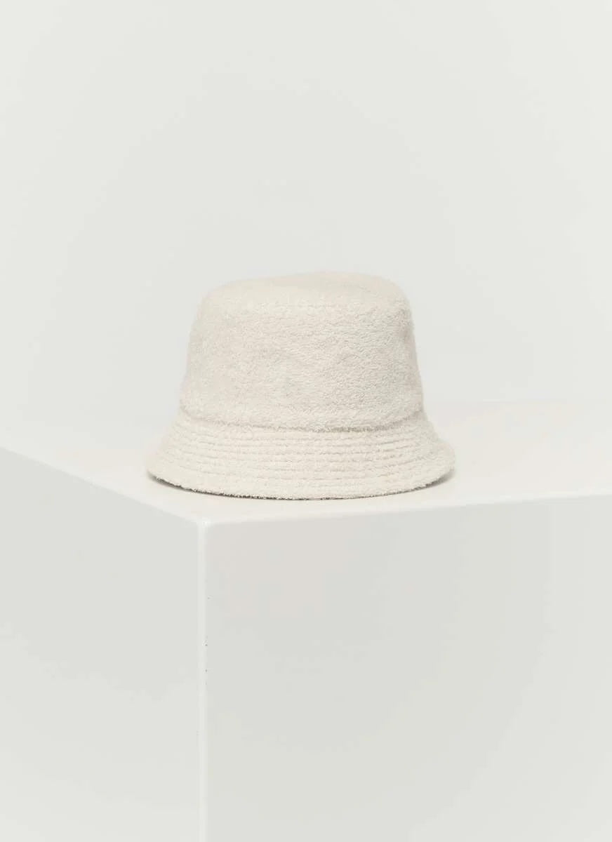 Espadrij Sonnenhut/Hut Frottee creme, unifarben, unisex, Krempe, Baumwolle