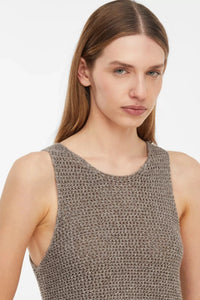 Comma Strickpullunder chocolate mounlié