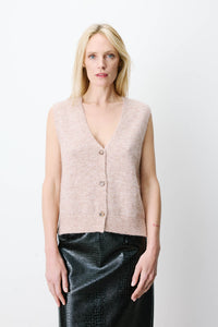Grace & Mila Strickweste Nars beige